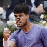 Carlos Alcaraz jouera les demi-finales à Rome KEYSTONE/EPA/FABIO FRUSTACI